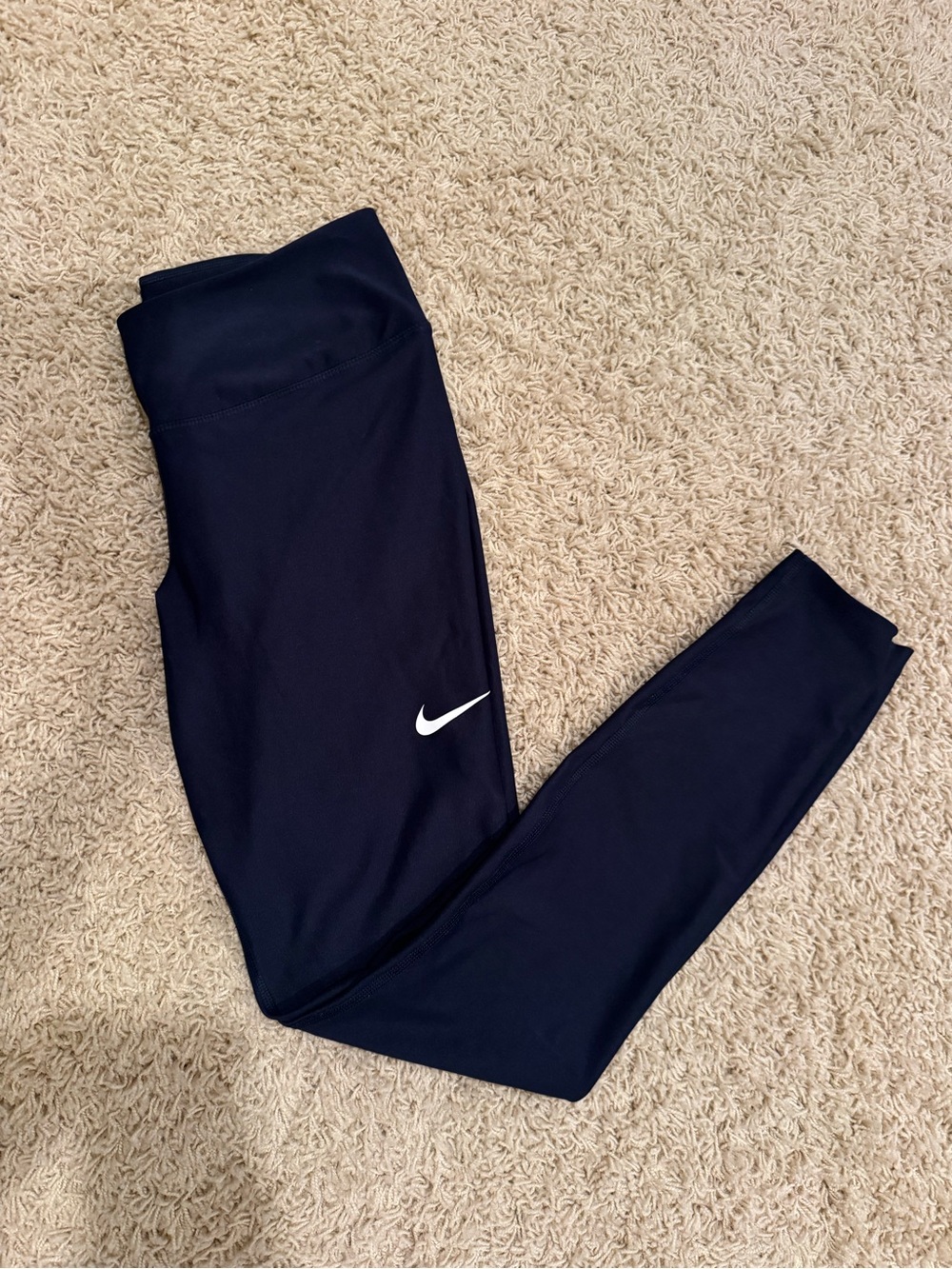 Nike Dri-FIT Navy High-Waist Leggings